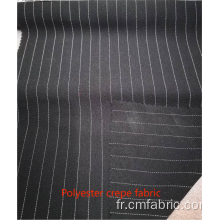 Tissu en crêpe en polyester tissé avec lurex